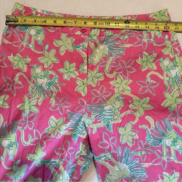 Lilly Pulitzer rocka hula monkey print pants sz 12 vintage ‘90’s - Picture 5 of 14